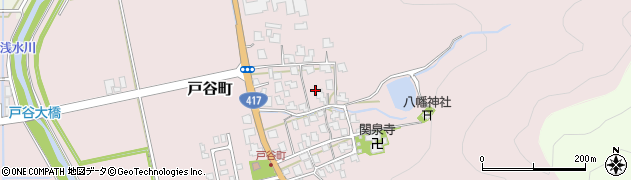 福井県越前市戸谷町周辺の地図