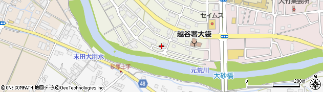 埼玉県越谷市大道321周辺の地図