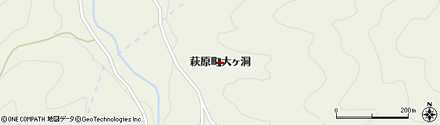岐阜県下呂市萩原町大ヶ洞周辺の地図