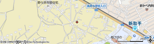 茨城県取手市野々井153周辺の地図