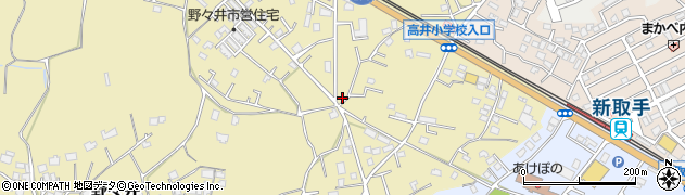 茨城県取手市野々井131周辺の地図
