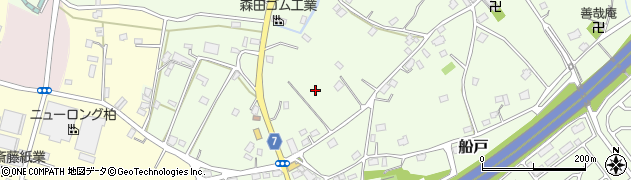 千葉県柏市船戸周辺の地図