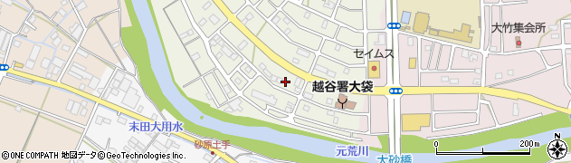 埼玉県越谷市大道392周辺の地図