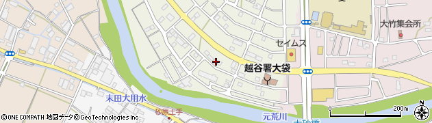 埼玉県越谷市大道396周辺の地図