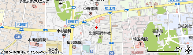 埼玉県川越市連雀町21周辺の地図