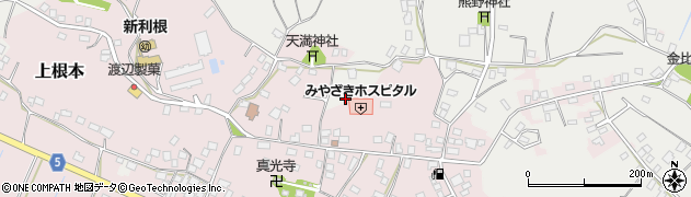 茨城県稲敷市下根本1077周辺の地図
