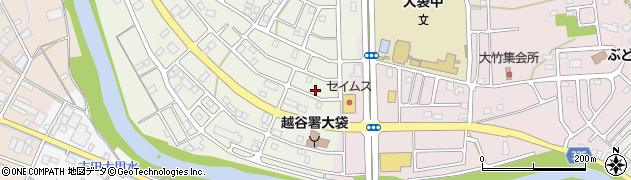 埼玉県越谷市大道464周辺の地図