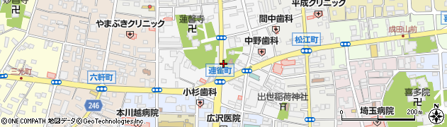 埼玉県川越市連雀町周辺の地図