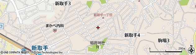 茨城県取手市新取手周辺の地図