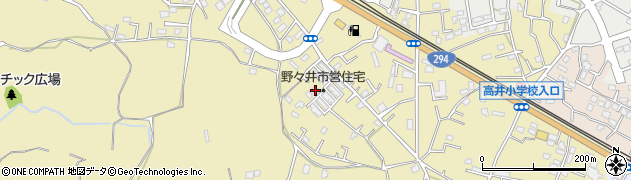 茨城県取手市野々井895周辺の地図