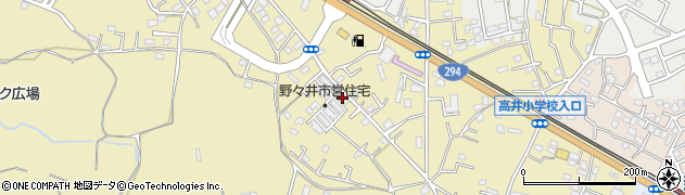 茨城県取手市野々井896周辺の地図