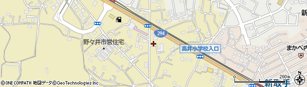 茨城県取手市野々井231周辺の地図