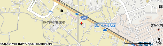 茨城県取手市野々井230周辺の地図
