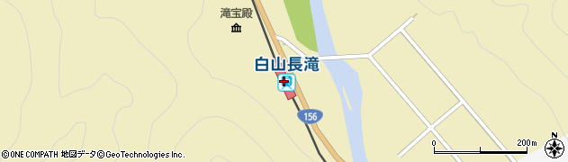 白山長滝駅周辺の地図