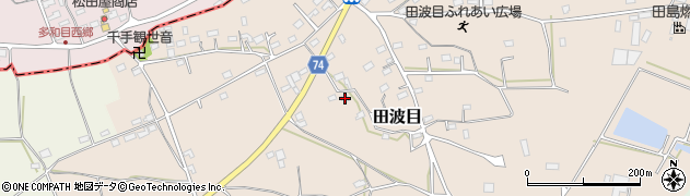 埼玉県日高市田波目747周辺の地図
