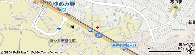 茨城県取手市野々井234-2周辺の地図