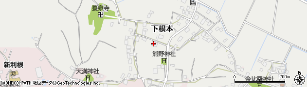 茨城県稲敷市下根本1604周辺の地図