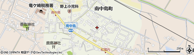 茨城県龍ケ崎市南中島町周辺の地図