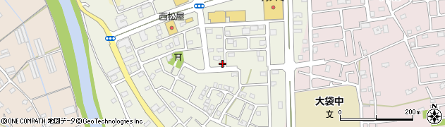 埼玉県越谷市大道188周辺の地図