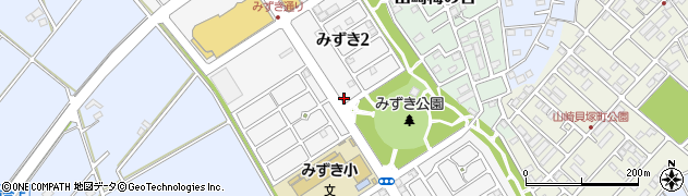 千葉県野田市みずき周辺の地図