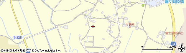 茨城県龍ケ崎市羽原町1264周辺の地図