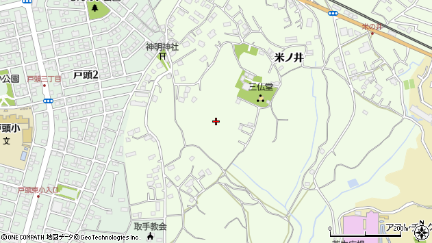 〒302-0033 茨城県取手市米ノ井の地図