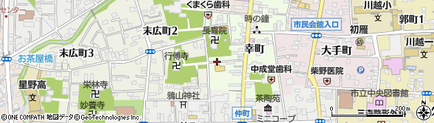 埼玉県川越市幸町周辺の地図