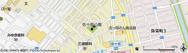 弥十郎公園周辺の地図