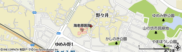 茨城県取手市野々井638周辺の地図