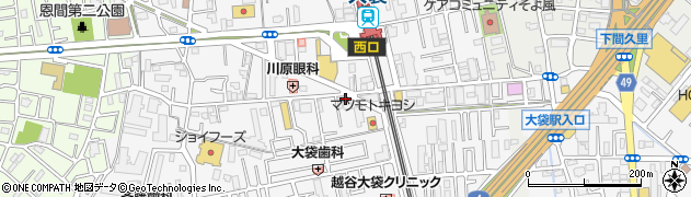 ミーツ大袋駅前店周辺の地図