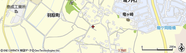 茨城県龍ケ崎市羽原町1292周辺の地図