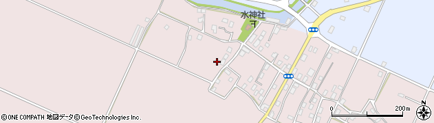 千葉県香取市中洲周辺の地図