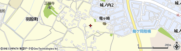茨城県龍ケ崎市羽原町1335周辺の地図