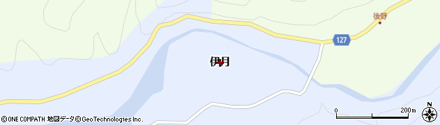 福井県大野市伊月周辺の地図