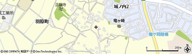 茨城県龍ケ崎市羽原町1355周辺の地図