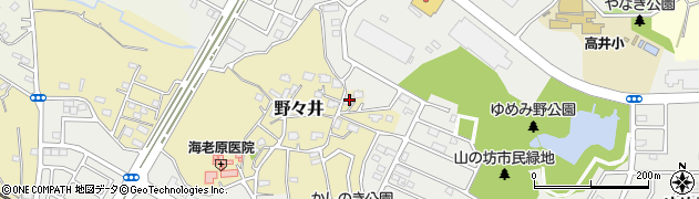 茨城県取手市野々井534周辺の地図