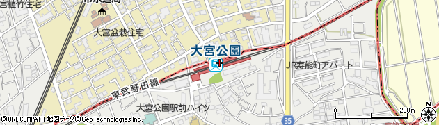 埼玉県さいたま市大宮区周辺の地図