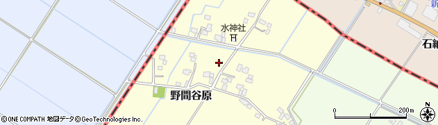 千葉県香取市野間谷原周辺の地図