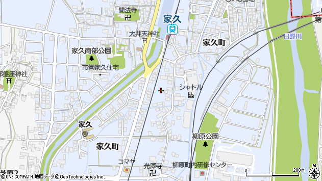 〒915-0801 福井県越前市家久町の地図