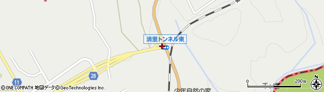 清里トンネル東周辺の地図