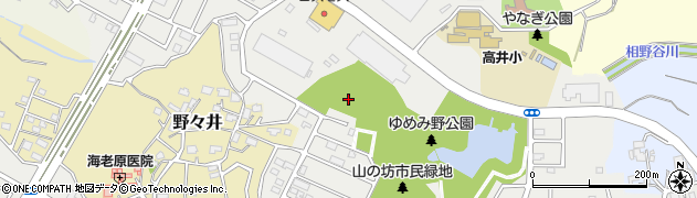 茨城県取手市ゆめみ野周辺の地図