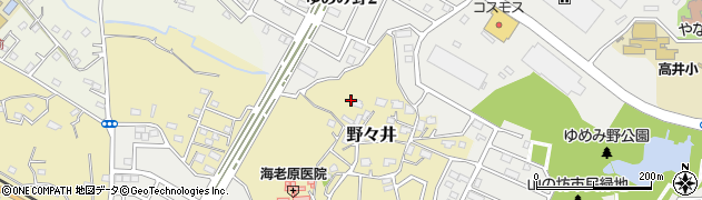 茨城県取手市野々井623周辺の地図