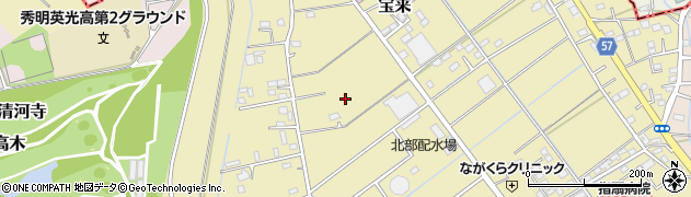 埼玉県さいたま市西区宝来周辺の地図