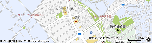 ダイソーやまや野田みずき店周辺の地図