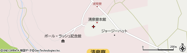 清泉寮周辺の地図