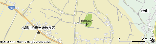 茨城県稲敷市下君山周辺の地図