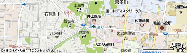 高沢橋周辺の地図