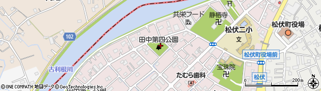 田中第四公園周辺の地図