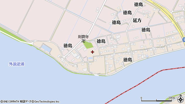 〒311-2418 茨城県潮来市徳島の地図