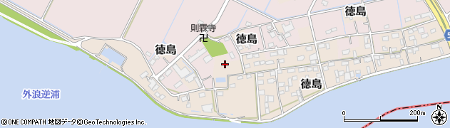 茨城県潮来市徳島周辺の地図